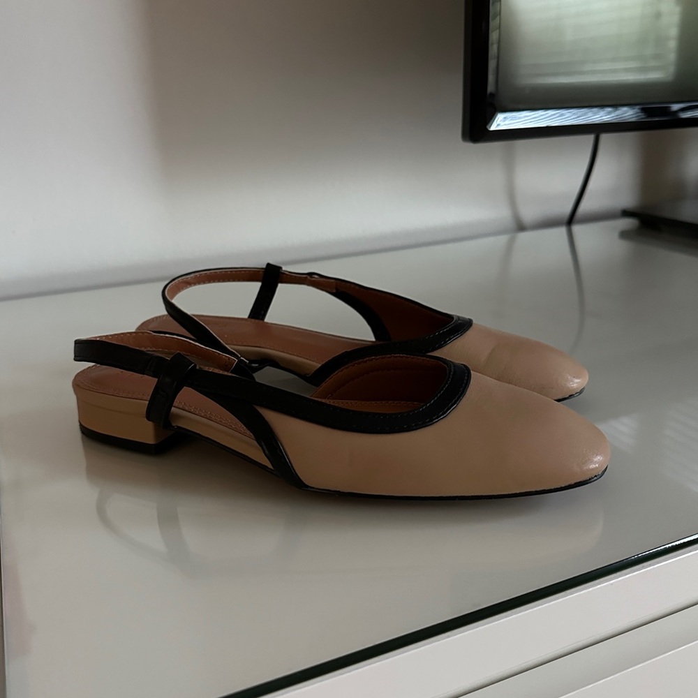 ASOS Design Latte round toe sling back ballet flat